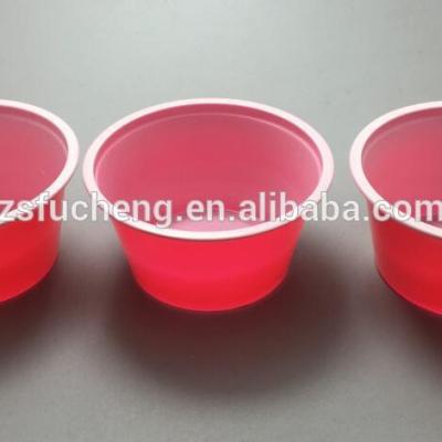 China Hot Sale 3.25oz Disposable Red Plastic Sauce Cup, Party Cup For Sauce for sale