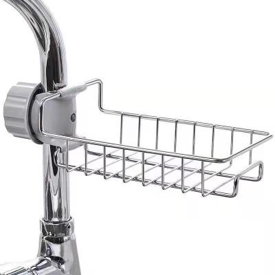 China Minimalist Stainless Steel Kitchen Sink Shelf Storage Shelves Hot Selling Dish Rack Sink Drainer Dish Drying Rack for sale