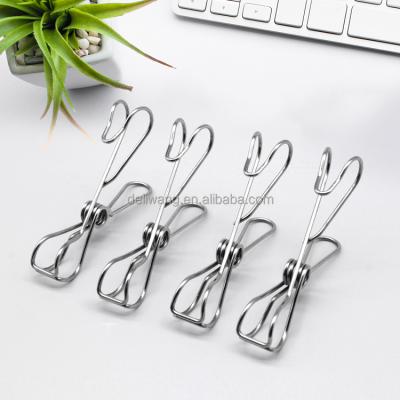 China Japan Style Universal Stainless Steel Windproof Against Rust Wire Clothes Pin Pegs For Daily Life Laundry for sale