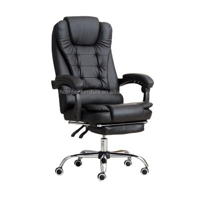 China Massage Boss Bestselling Leather Swivel Manager PU Office Office Swivel Chair With Footstool for sale