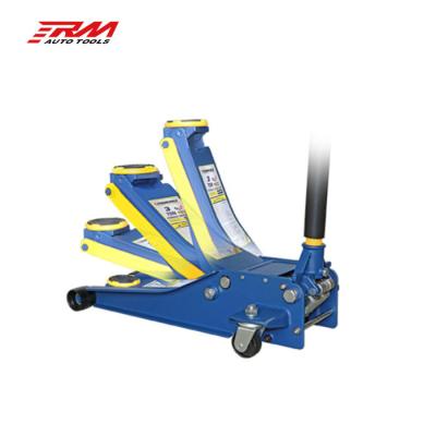 China hydraulic double pump floor jack for garage 805*370*205mm for sale