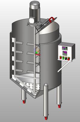 China OEM / ODM  Liquid Fertilizer Mixing Tank 220V Conical Mixing Tank for sale