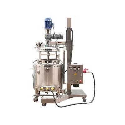 China Industrial Battery Slurry Mixer 100 Liters Double Motors Vacuum Emulsifying Mixer for sale