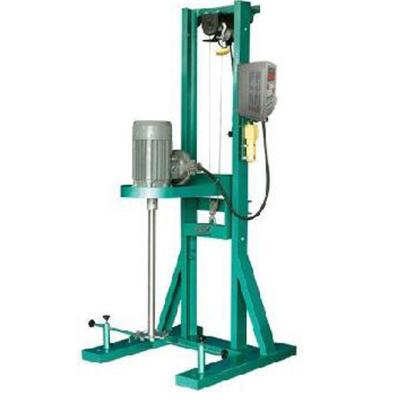 China Vertical Tank Mixer Agitator 200 Liter Drum Agitator Mixer Motor Electirc Lifting for sale