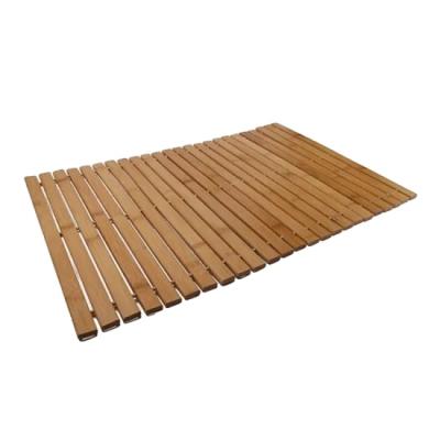 China Good Price Viable Non Slipping Bathroom Shower Floor Mat Bamboo Bath Mat for sale