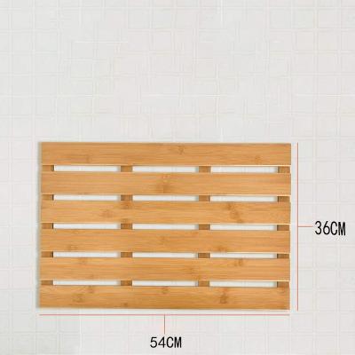 China Hot-selling High Quality Sustainable 100% Water Proof Natural Bamboo Bath Mat Bathroom Shower Floor Mat for sale