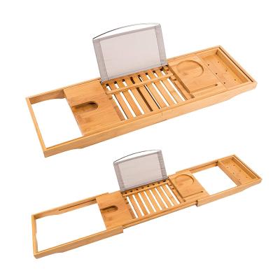 China Viable with Widening Sides Reading Tray and Wine Glass Holder Cell Phone Holder Tablet Stand Luxury in Bath for sale