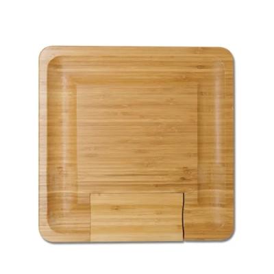 China High Quality Natural Bamboo Cheese Board Cheese Cutout Bamboo Board Cheese Board Cheese Board From Cheese Shops for sale