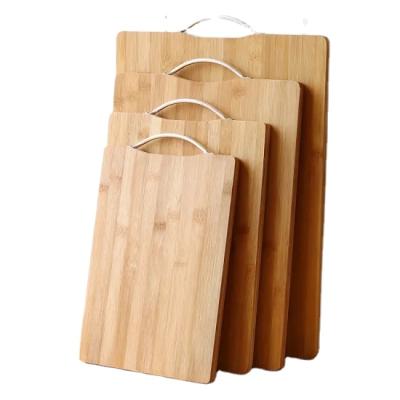 China Sustainable Kitchen Tool Low Price Rectangle Shape Bamboo Block Cutting Chopping Board for sale