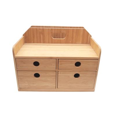 China Eco - Friendly Customize Bamboo Storage Box With Wooden Tray Boxes With Cover for sale