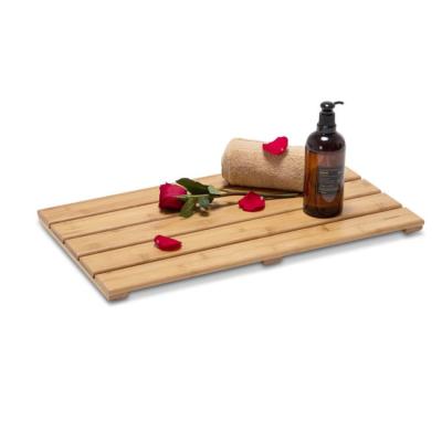 China Sustainable Bamboo Shower Mat Bath Mat For Spa Relaxation, Bathroom Covers, Non Slip Mat For Indoor Or Outdoor for sale