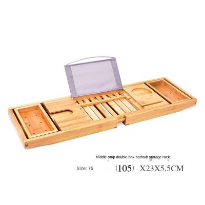 China Top Selling Disposable Natural Color Bathtub Tray Bamboo Trolley for sale