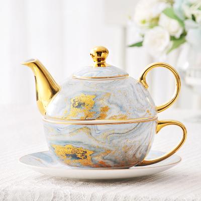 China Morden Heat Resistance Water Cups Kettle Luxury Hot Selling Ceramic Tea Set for sale