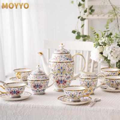 China Morden Luxury High Grade Style Mug Sets Sugar Jar Tea Coffee Pots Bohemian Set for sale