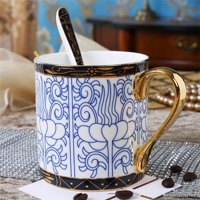 China Modern Exquisite Handmade Pottery Coffee Mug Sublimation Ceramic Coffee Mug for sale