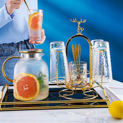 China Luxury Morden High Borosilicate Glass Water Appliance Set With Reliable Quality for sale