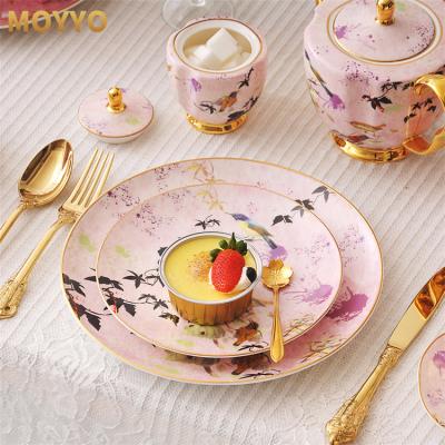 China Morden Luxury Luxury Dinnerware Ceramic Dinnerware Sets Wedding Dinner Dishes for sale