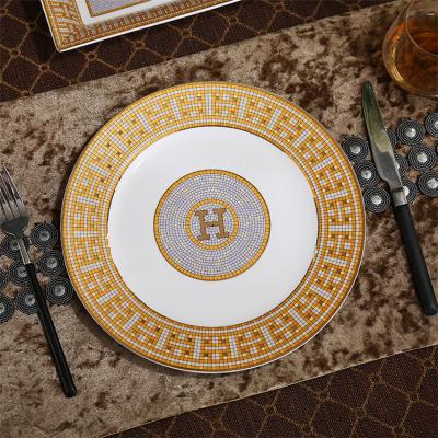 China Morden Luxury Luxury Dinnerware Set Ceramic Dinnerware Dinner Plates for sale