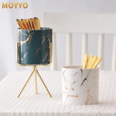 China No Fork Chinese Candy Storage Cover Porcelain Bone China Ceramic Jar With Holder for sale