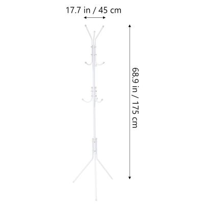 China (Other) OEM Quality Adjustable Tree Shaped Professional Metal Hanging Clothes Show Standing Coat Rack for sale