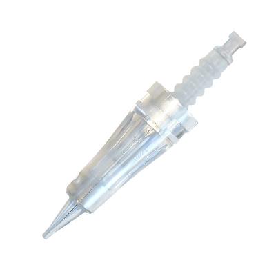 China Permanent Makeup Tattoo Needles Cartridge Permanent Makeup Eyebrow Needles With Ink Back Flow Membrane for sale