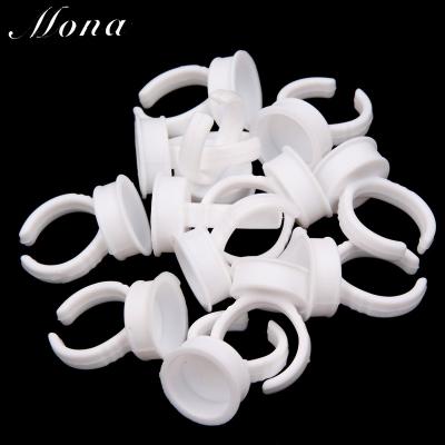 China Waterproof Disposable Microblading Plastic Tattoo Ink Cup Ring PGU Dye Cup Holder Tattoo Supplies for sale