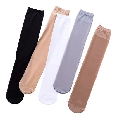 China Women's long QUICK DRY summer socks no show ultra-thin sheer nylon silk skin socks wit summer summer socks for sale