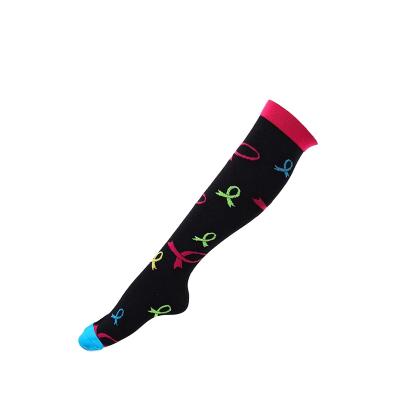 China HC-I-0763 Viable Pink Ribbon Socks Pink Breast Cancer Awareness Socks Breast Cancer Socks for sale