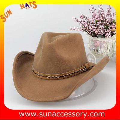 China Fashion hot sale Western cowboy  or cowgirl hats for mens and womens,100% Australia wool felt camcelhats for sale