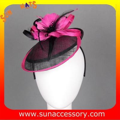 China 0907 Elegant design sinamay fascinators hats for ladies  ,Fancy Sinamay fascinator  from Sun Accessory for sale