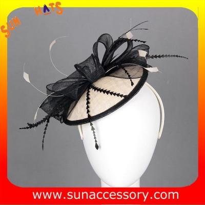 China 0909 Elegant design  sinamay fascinators hats for ladies  ,Fancy Sinamay fascinator  from Sun Accessory for sale