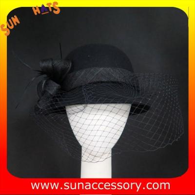 China 2324 Sun Accessory customized fashion winter wool felt British style  hats  ,women hats and caps wholesaling for sale