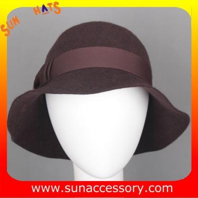 China 6090343 Sun Accessory customized  winner  fashion 100% wool felt clothe hats, women hats and caps wholesaling for sale