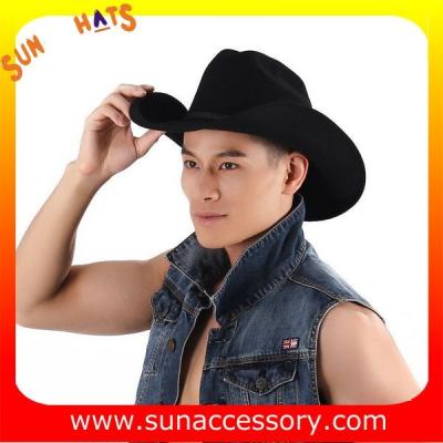 China 6200372 Sun Accessory customized  winner  fashion  wool felt west cowboy hats, men hats and caps wholesaling for sale