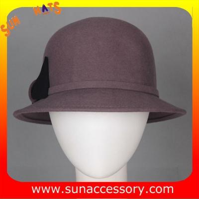 China T1631162 Sun Accessory customized  winner  fashion 100% wool felt cloche hats, women hats and caps wholesaling for sale