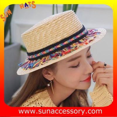 China AK16823 ladis boater hats summer hats , promotion hats and cap for sale for sale