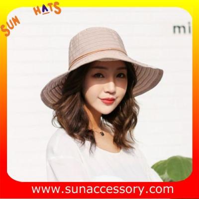 China AK17592 fashion Wide brim sunny beach foldable summer straw hats for womens in stock , promotion cheap hats . for sale