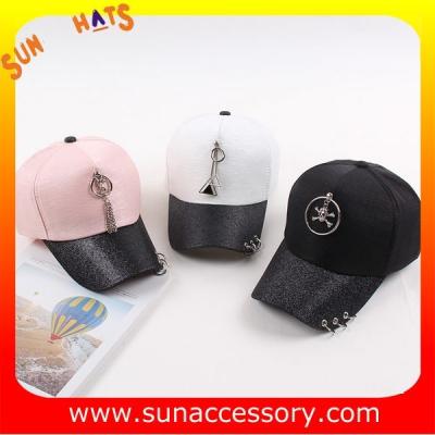 China QF17041 trendy fashion girls  baseball cap, OEM and ODM cap factory wholesale for sale