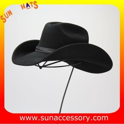 China 1284 Sun Accessory customized western hats 100% wool felt cowboy hats for men for sale