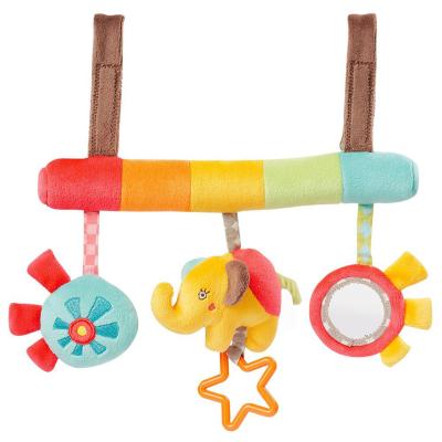 China Newborn Hanging Soft Plush Doll Baby Animals Gym Activity Wooden Teething Toys Baby Gyms Party Celebration Baby Gifts for sale