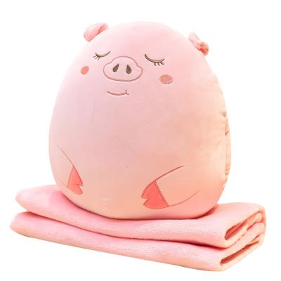 China CE Anti-static Plush Animal Toys Hand Pillow Blanket Office Student Lunch Break Warm Nap Pillow for sale