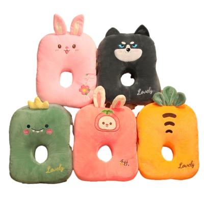 China Soft Plush Pillow OEM Office Student Nap Pillow Cartoon Plush Hand Warmer Cavity Breath Pillow for sale