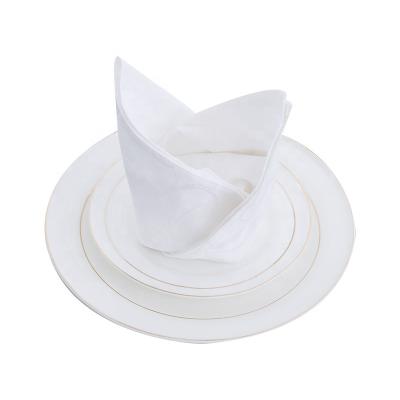 China Modern Customizable100%Cotton 50*50cm European Style Hotel Cup Napkin Cloth Mouth Cloth Flower Pleat Napkin Table Cloth Restaurant Cloth for sale