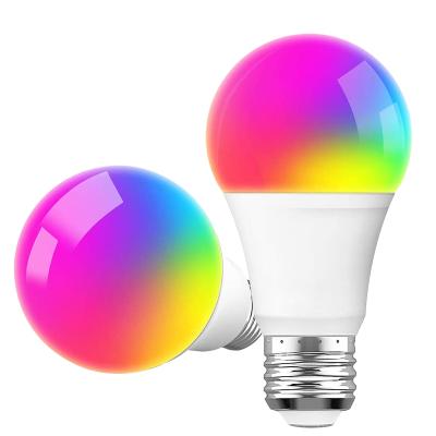 China Customized Light Amazon hot selling Smart led Wifi Bulb 9W RGB Compatible With Alexa and Google Assistant lighting rgb led bulb color change for sale