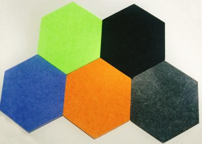 China Recording Studio Hexagon Acoustic Wall Panels Polyester Fiber PET Sound Absorb for sale