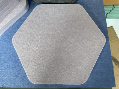 China PET Felt Wall hexagonal acoustic panels In Various Colors for sale