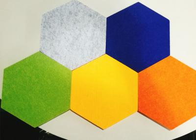 China 36 Colors Studio Recycled  Hex Sound Panels 9mm Thickness for sale