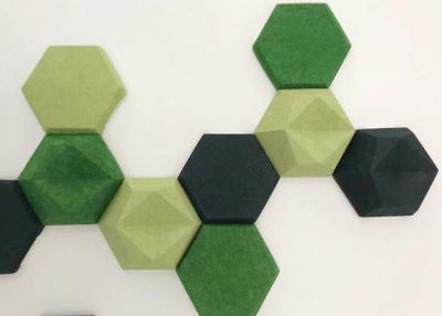 China Hexagon Polyester 3D Decorative Sound Absorbing Wall Panels for sale