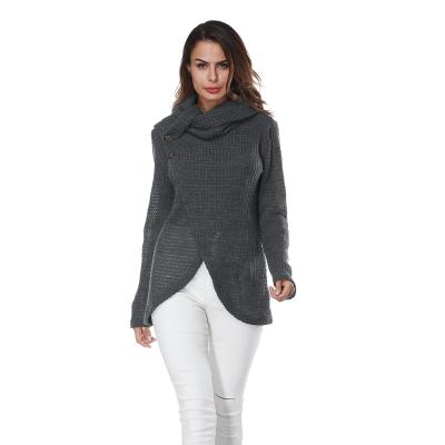 China Breathable Elegance Women Turtle Neck Popular Pullover Full Sleeve Sweater for sale