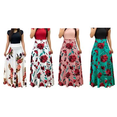 China Floral Printing Maxi Dresses Women Wholesale Breathable Casual Women for sale